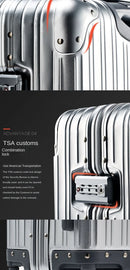 100% Aluminum-magnesium alloy Travel Suitcase