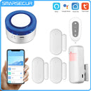 SMARSECUR Tuya Home Security wifi alarm siren for smart life APP WiFi Intruder Burglar System