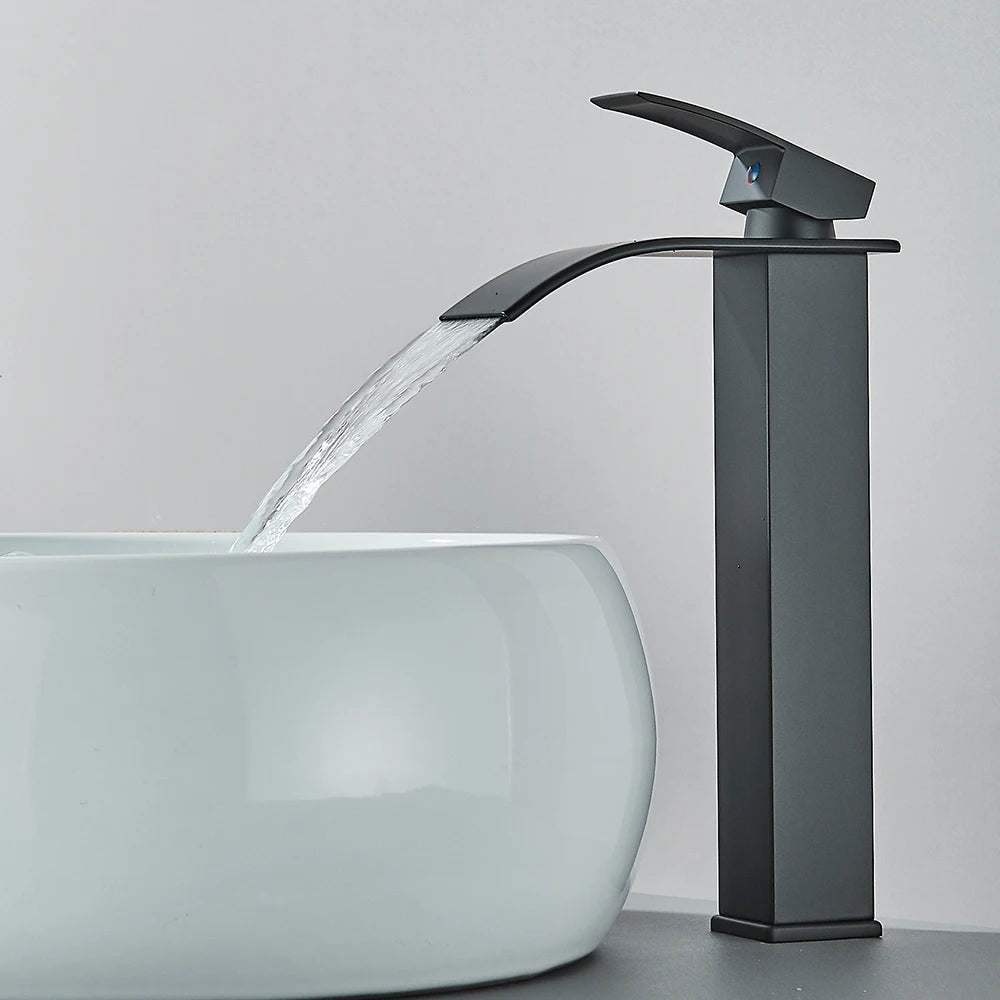 New Waterfall Basin Faucet Single Handle Mixer