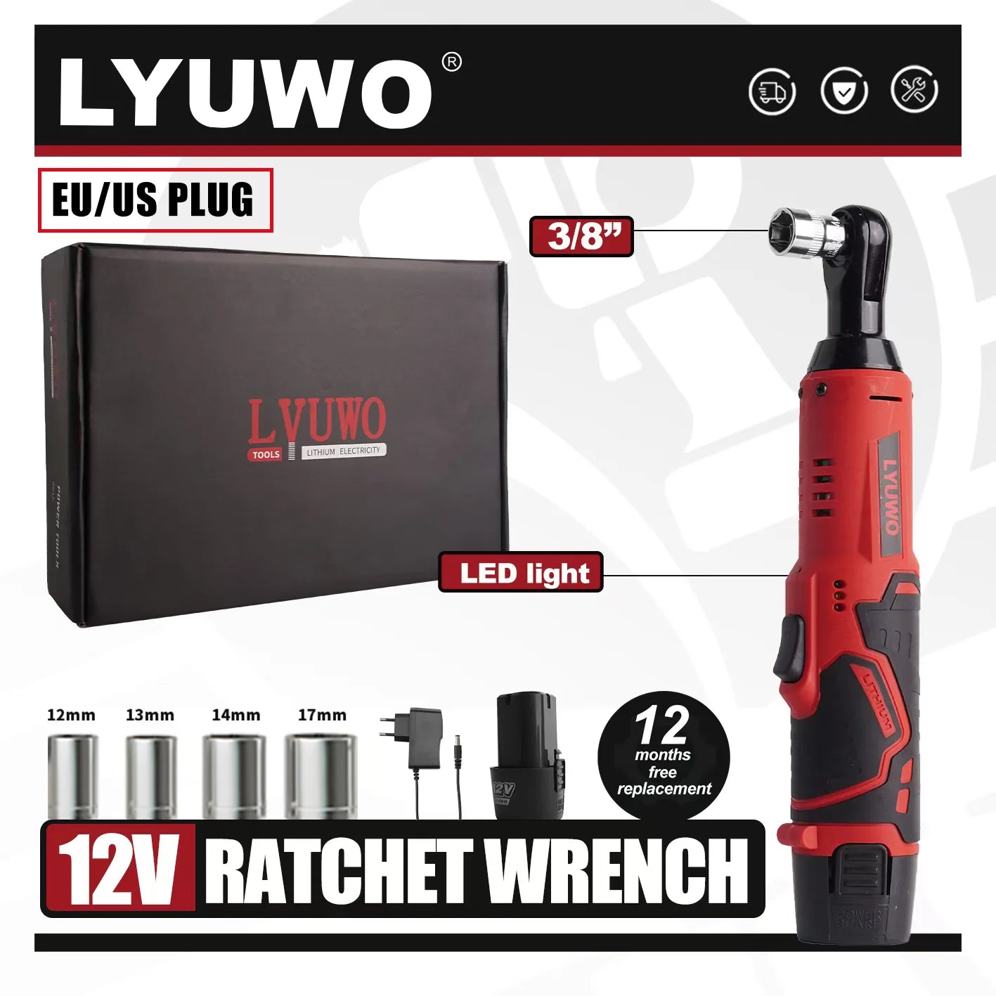 Cordless Right Angle Electric Wrench