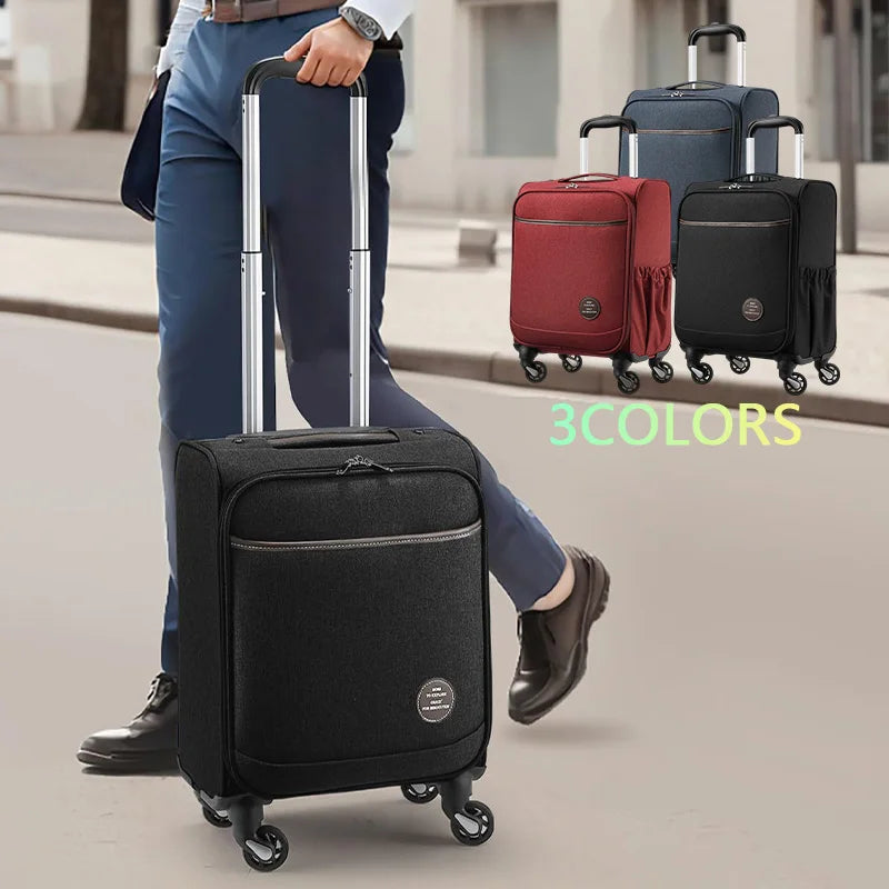15 Inch Rolling Trolley Suitcase