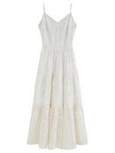French Heavy Embroidery Floral Layered Strap