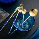 Christmas Starry Sky Western Food Tableware Set