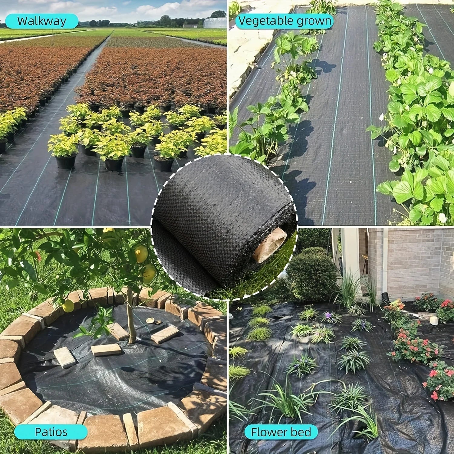 1pack garden Weed Barrier Landscape Fabric