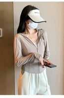 Sports Coat Hoodies Women Sweatshirt Sun Protective Clothing UV Protective Clothing Is Cool and Breathable JackeWomen Jacket