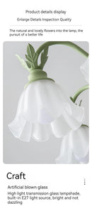Green Pastoral Style Flower Pendel Chandelier