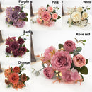 10PCS Artificial Peony Flowers