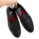 Piergitar 2022 New Black And White Color Three-Dimensional Thread Flower Silk Men's Loafers Handmade Moccasin For Party/Wedding