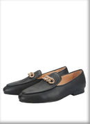 New Style Men's Loafers with Rhinestone Buckles for Weddings and Parties Handmade Genuine Leather Smoking Shoes