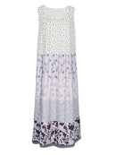 Plus Size Floral Printed Sleeveless Midi Dress