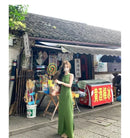 Ramie Linen Slip Dress 2025 Summer Women Sleeveless Maxi Dress Organic Minimalist Aesthetic Waist Defined Sustainable ResortWear