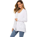 Women's Knitted Cardigan for Spring and Summer Versatile Large Size Cardigan Medium to Long Length Long Sleeve Outcoat