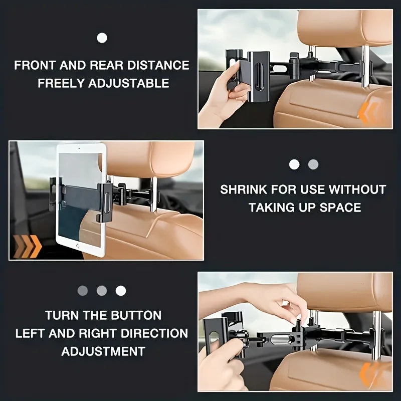 Universal Car Tablet Holder Back Seat Headrest Mount