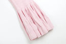 2025 Summer New in Pink Sleeveless Ribbed Knit Bodycon Mini Dress Versatile Work & Casual Outfit