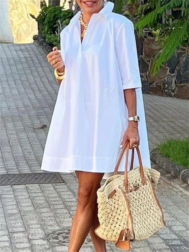 Women's Mini Half Sleeves Dress