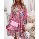 Women's Floral Print Mini Dress