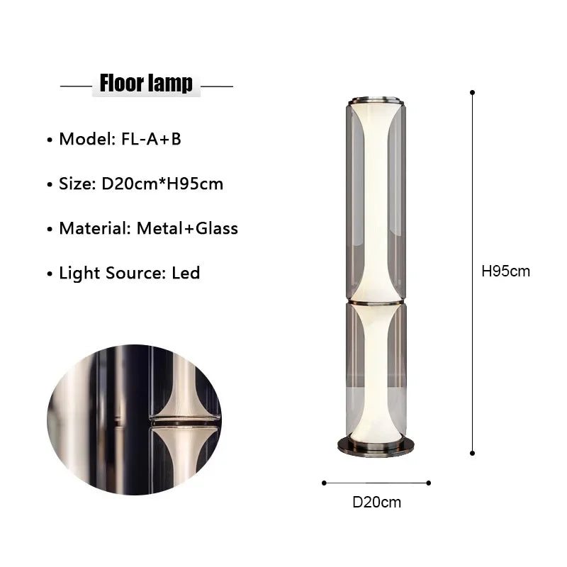 Glass Floor Lamp