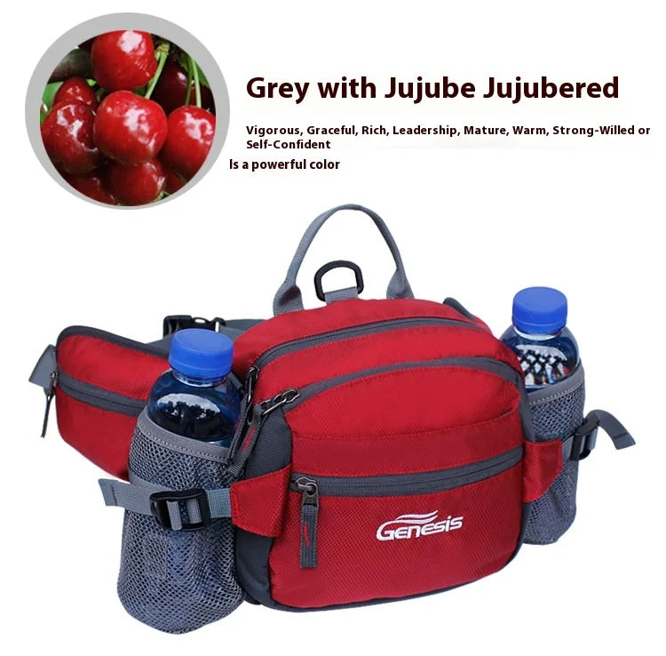 Bike Riding Cycling Running Fishing Hiking Waist Bag Fanny Pack Outdoor Belt Kettle Pouch Gym Sport Fitness Water Bottle Pocket