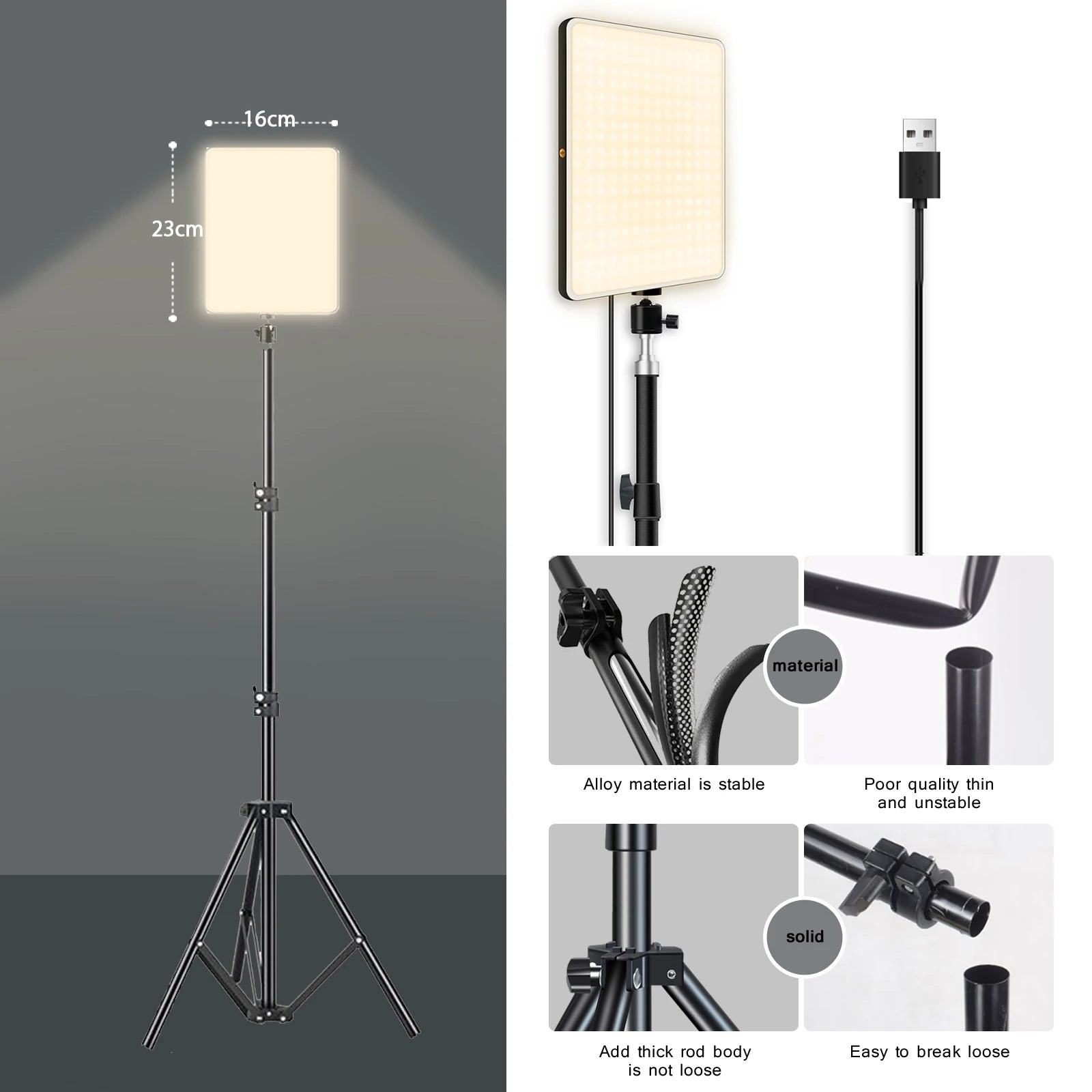 LED Video Lights Photo Studio Lamp