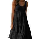 Sleeveless Ruffles Loose Sundresses