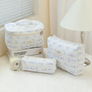 1pcs Quilted Cotton Makeup Bag