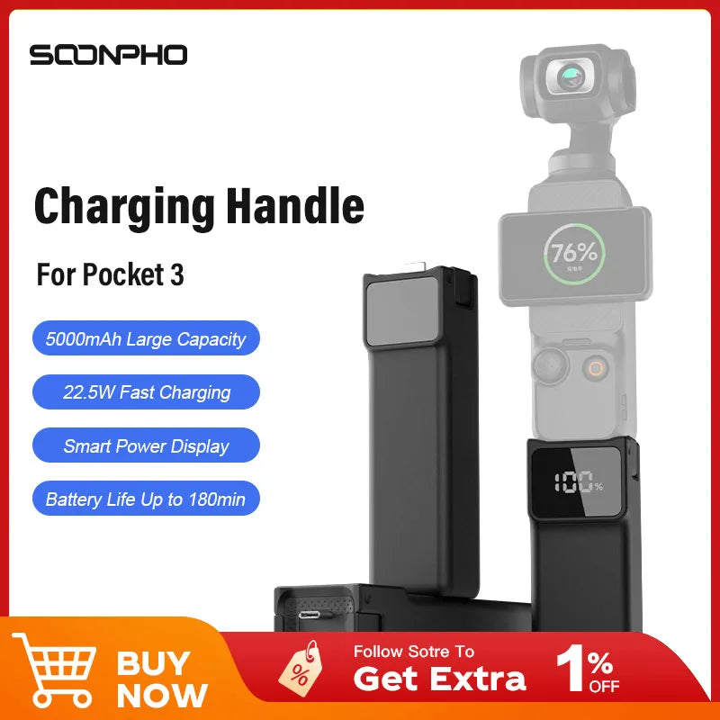 Charging Handle for DJI Osmo Pocket 3