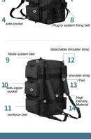 55L Luggage Duffel Bag Camping Backpack