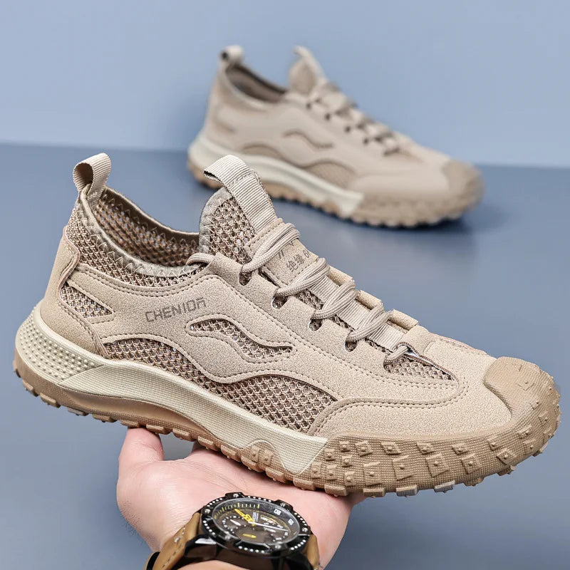 Breathable Hollow Out Mesh Hiking Shoes