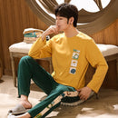 Autumn Plus 5XL Knitted Men's Sleepwear
