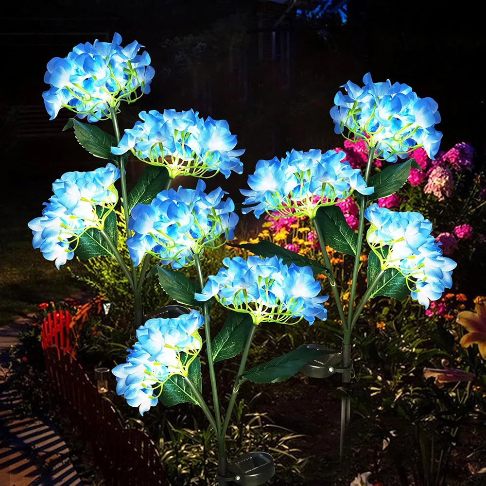 1PC Outdoor Solar-Powered Hydrangea Lanterns