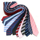 New 7CM Mens Ties Striped Necktie Formal Classic Business Neck Ties Jacquard Woven Necktie For Men Groom Wedding Party Neckwear