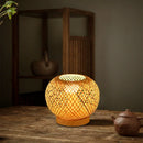Contemporary Bamboo Weaving Table Lamp