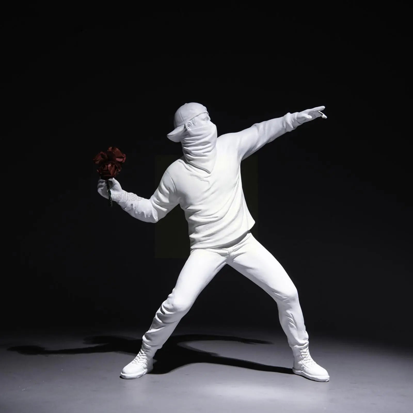 Modern Art Resin Banksy Sculptures Flower
