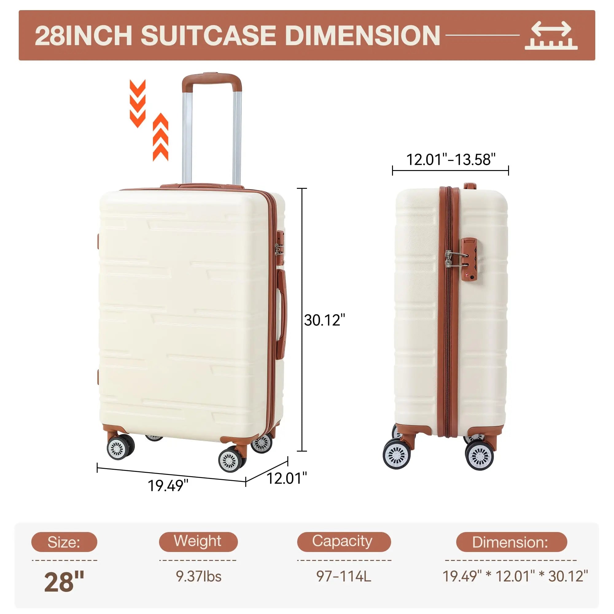 28 Inch Trolley Suitcase Carry-On