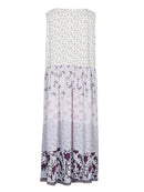 Plus Size Floral Printed Sleeveless Midi Dress