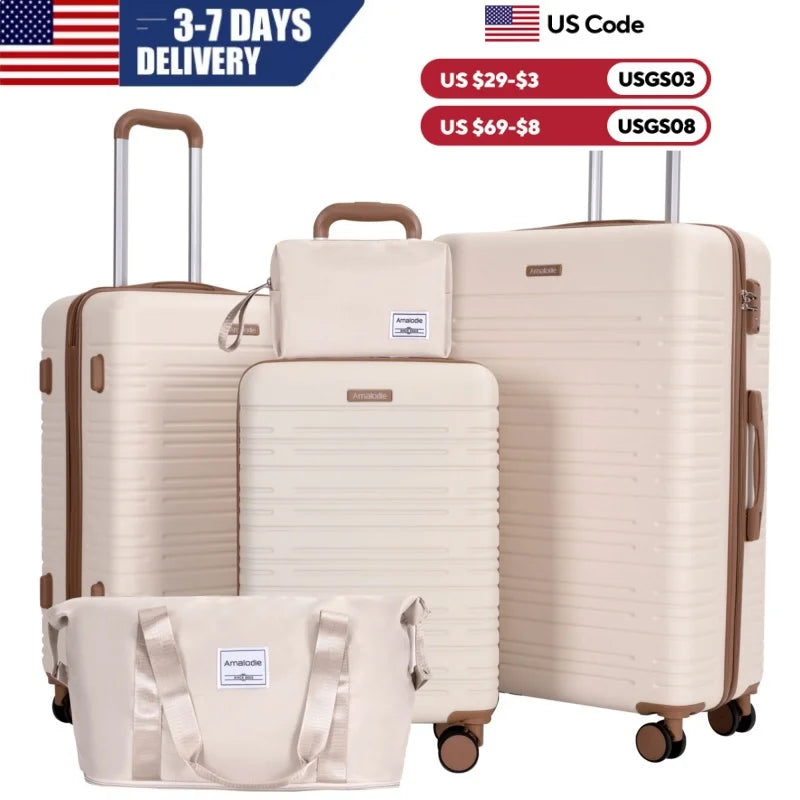 3-Piece Luggage Suitcase