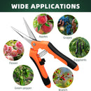Straight-bladed pruning shears