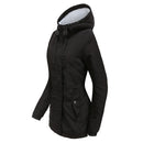 Women's Warm Hooded Parkas, Thick Plush Coats, Female Mid-Long Cotton Jacket, Winter Outwear, Big Size, S-5XL