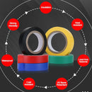 10 PCS Black Electrical Insulation Tape