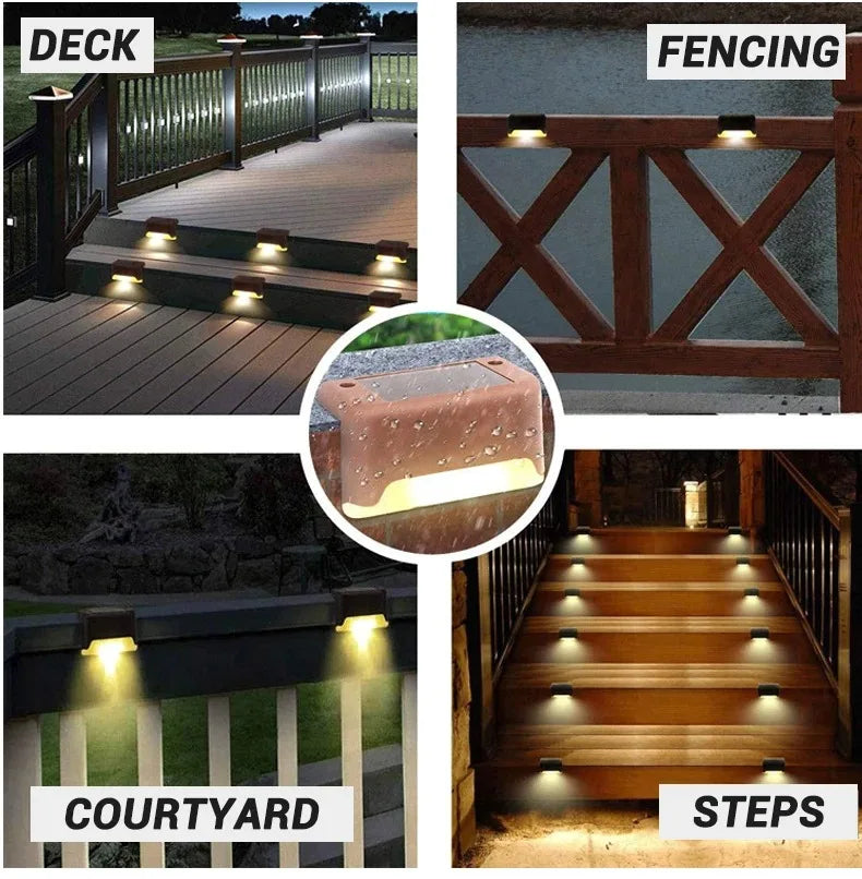 Outdoor Solar LED Deck Lights