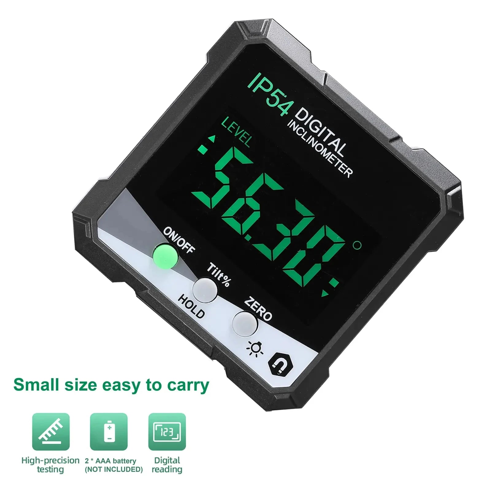 IP54 490° Digital Inclinometer Precision Measurement