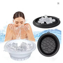 Portable Foldable Silicone Ice Basin With Built-in Ice Tray