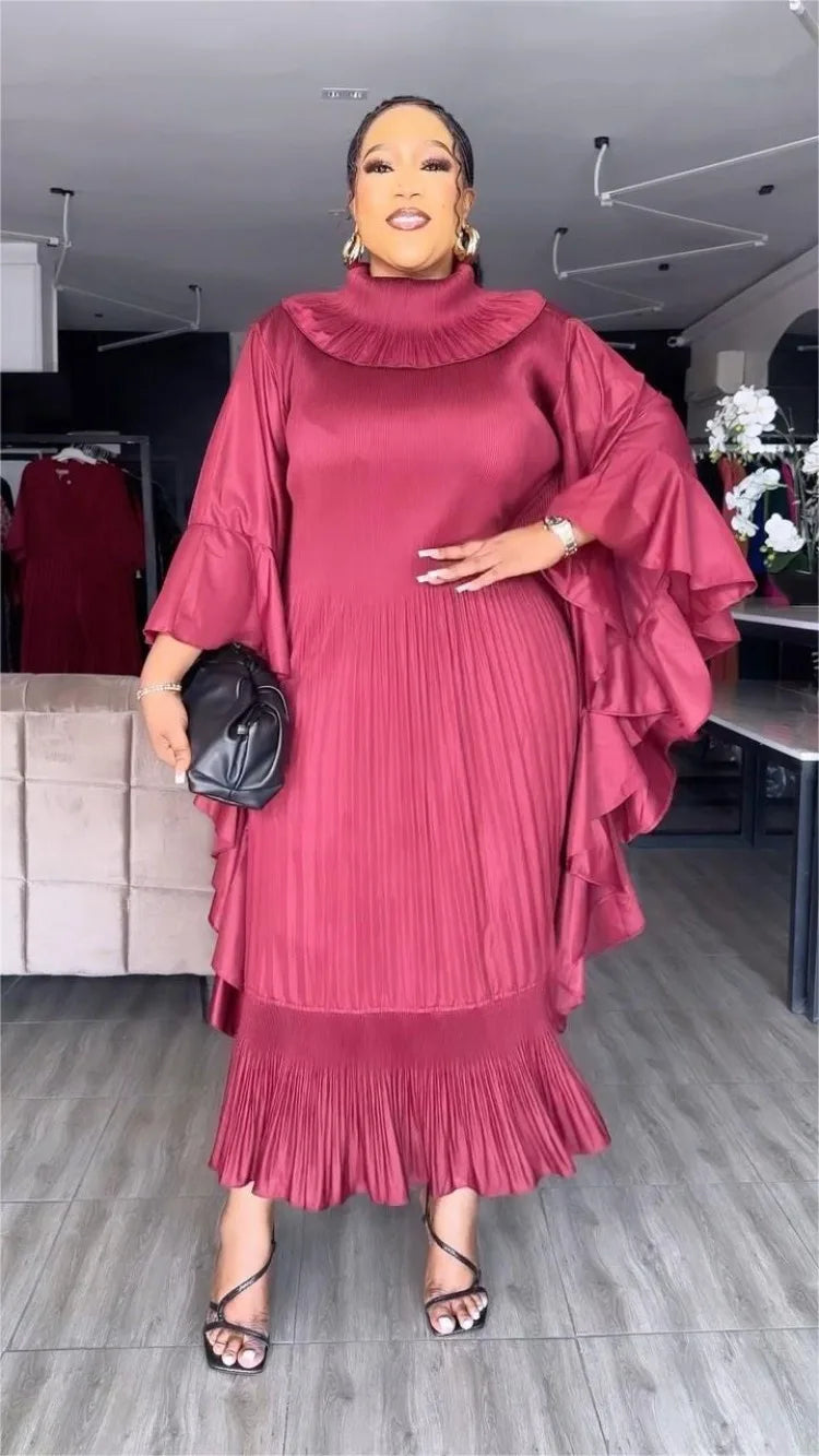 Ruffle Sleeves Loose Dress