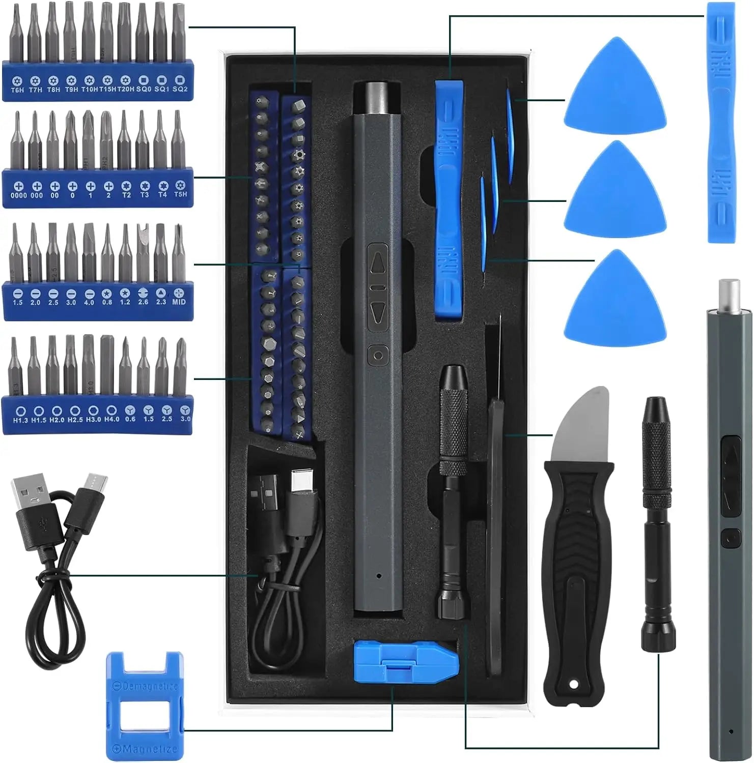 Cordless Electric Screwdriver Set