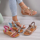 Summer Bohemia Rhinestones Casual Platform Sandals