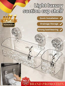 New Shower Suction Cup Shelf Basket