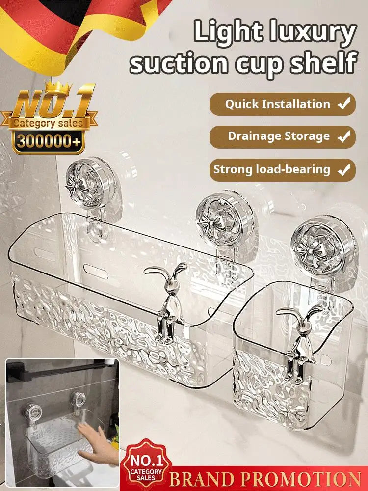 New Shower Suction Cup Shelf Basket