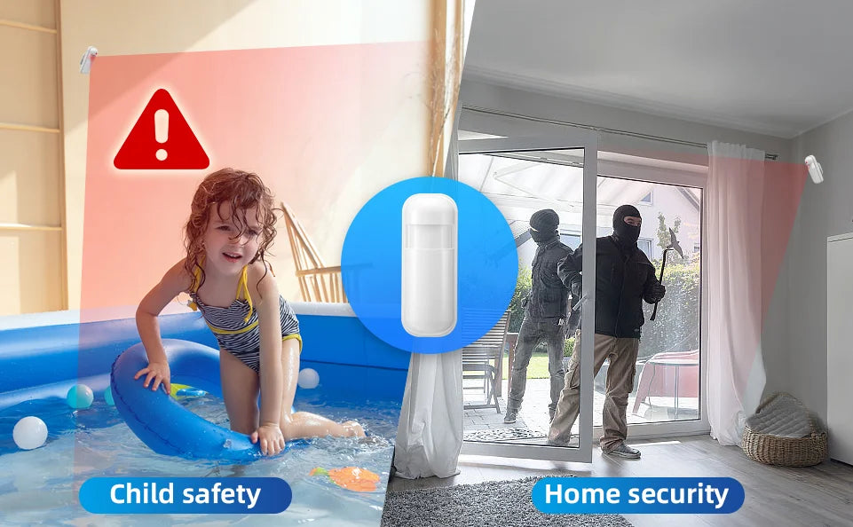 TUYA GSM Alarm System Security Protection Smart Home Alarm 4G WIFI Smart Life Control Door Sensor Burglar IP Camera Work Alexa