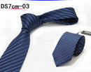 New 7CM Mens Ties Striped Necktie Formal Classic Business Neck Ties Jacquard Woven Necktie For Men Groom Wedding Party Neckwear