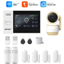 Tuya Smart Life APP Compatible Wireless GSM Alarm System WiFi Burglar Detection Real-Time Alerts for Home Garage Office Shop